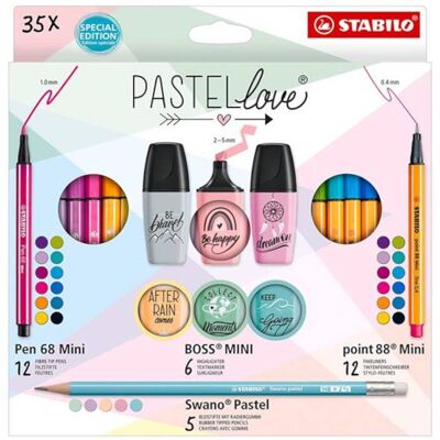 Σετ Stabilo Pastellove 35τεμ (Mini 68,88,Boss,Pencil) Σετ Stabilo Pastellove 35τεμ (Mini 68,88,Boss,Pencil)