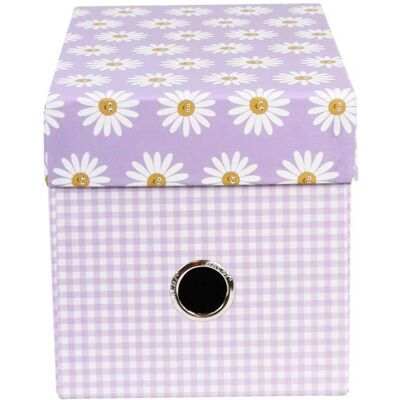 ANCOR Κουτί Αποθήκευσης Μικρό Με Καπάκι Daisies 23x14x14,5 Cm ANCOR Κουτί Αποθήκευσης Μικρό Με Καπάκι Daisies 23x14x14,5 Cm