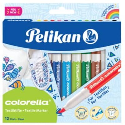 Pelikan Μαρκαδόροι Colorella Textile 12pcs Pelikan Μαρκαδόροι Colorella Textile 12pcs
