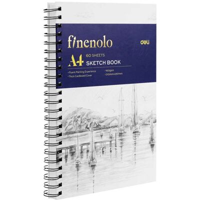 Deli Μπλοκ Σχεδίου Finenolo Spiral 60φ A4 210x297mm 160gsm Deli Μπλοκ Σχεδίου Finenolo Spiral 60φ A4 210x297mm 160gsm