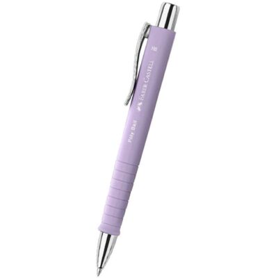 Faber-Castell Στυλό Ballpoint Με Μπλε Μελάνι Poly Urban Xb Λιλά-Ασημί Faber-Castell Στυλό Ballpoint Με Μπλε Μελάνι Poly Urban Xb Λιλά-Ασημί