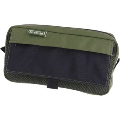 Herlitz Κασετίνα Με 2 Εξωτερικές Τσέπες Olive Green/black 21x11x 5,5cm Herlitz Κασετίνα Με 2 Εξωτερικές Τσέπες Olive Green/black 21x11x 5,5cm