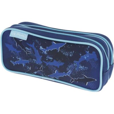 Herlitz Κασετίνα Διπλή Φερμουάρ Blue Shark 21x6,5x9cm Herlitz Κασετίνα Διπλή Φερμουάρ Blue Shark 21x6,5x9cm