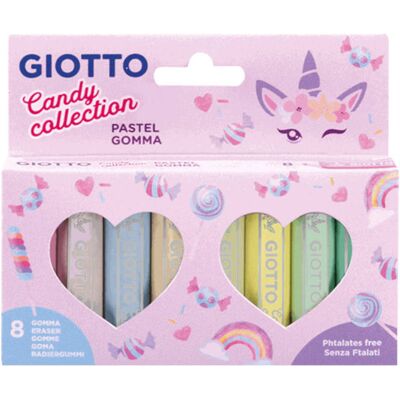 Γόμα Giotto Candy Pastel Για Μολύβι & Ξυλομπογιά 8 Pcs 063466 Γόμα Giotto Candy Pastel Για Μολύβι & Ξυλομπογιά 8 Pcs 063466