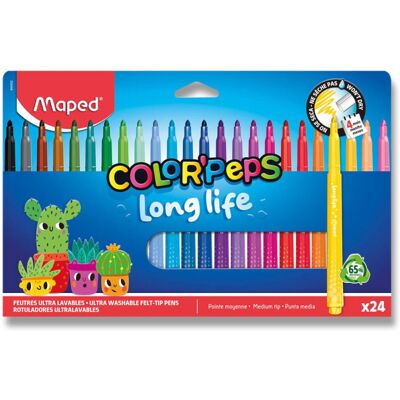 Maped Μαρκαδόροι Color’ Peps Long Life 2.0 24colors 844002 Maped Μαρκαδόροι Color’ Peps Long Life 2.0 24colors 844002
