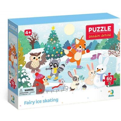 Dodo Παζλ 60τεμ Ζωακια Ice Skate Xmas Dodo Παζλ 60τεμ Ζωακια Ice Skate Xmas