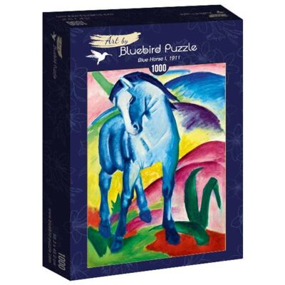 Bluebird-60069-Franz Marc - Blue Horse I, 1911 - Puzzle 1000 Pieces Bluebird-60069-Franz Marc - Blue Horse I, 1911 - Puzzle 1000 Pieces