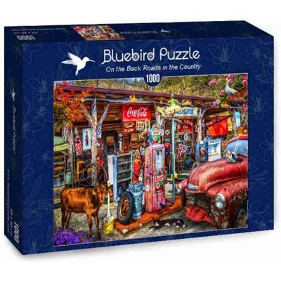 Bluebird Puzzle 70510-On The Back Roads In The Country - Puzzle 1000 Pieces Bluebird Puzzle 70510-On The Back Roads In The Country - Puzzle 1000 Pieces