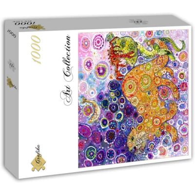 Grafika Graphica-T-02382-Sally Rich - Otters Catch-Puzzle 1000 Pieces Grafika Graphica-T-02382-Sally Rich - Otters Catch-Puzzle 1000 Pieces