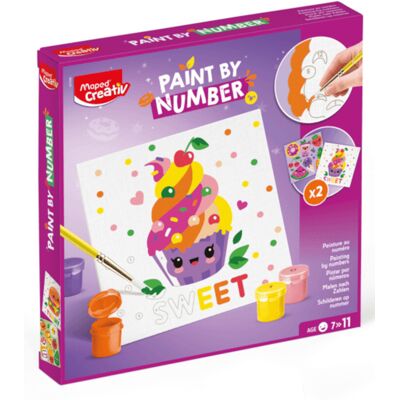 Σετ ζωγραφικής με αριθμούς Maped Creativ Cupcake και Multifood - Σετ ζωγραφικής Σετ ζωγραφικής με αριθμούς Maped Creativ Cupcake και Multifood - Σετ ζωγραφικής