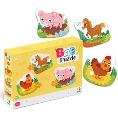 DODO Puzzle 3 In 1 Day In The Farm Μια Μέρα Στη Φάρμα DODO Puzzle 3 In 1 Day In The Farm Μια Μέρα Στη Φάρμα