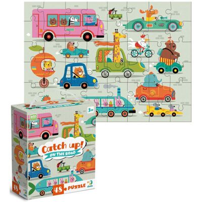 DODO Puzzle Catch Up! On The Road 48 Τμχ Στο Δρόμο DODO Puzzle Catch Up! On The Road 48 Τμχ Στο Δρόμο