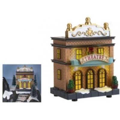 PMS Miniature Resin Light Up Theatre (Led) 14cm Μινιατούρα Θέατρο PMS Miniature Resin Light Up Theatre (Led) 14cm Μινιατούρα Θέατρο