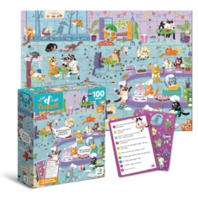 DODO Puzzle Look And Find Cat Cafe 100 Τμχ Καφέ Με Γάτες DODO Puzzle Look And Find Cat Cafe 100 Τμχ Καφέ Με Γάτες