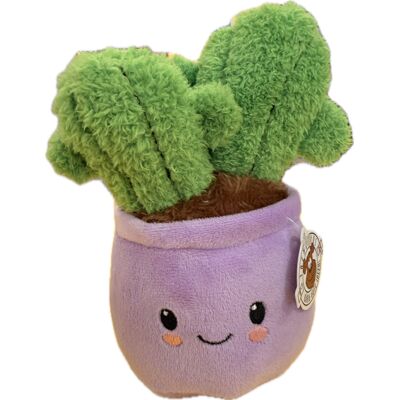 Απαλό Λούτρινο Γλαστράκι Trend Flower Power 20cm Cactus Mωβ 968432_j Απαλό Λούτρινο Γλαστράκι Trend Flower Power 20cm Cactus Mωβ 968432_j