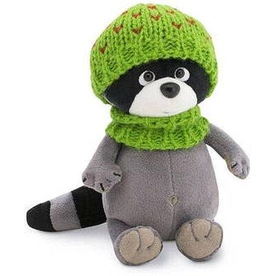 Denny Παιχνίδι με Πάπλωμα Raccoon με Πράσινο Καπέλο - Παιχνίδι με γούνινο υλικό Denny Παιχνίδι με Πάπλωμα Raccoon με Πράσινο Καπέλο - Παιχνίδι με γούνινο υλικό