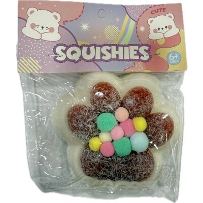OEM Antistress Taba Squishy Πατούσα Άσπρη Με Pon Pon 10.5x9cm Καφέ OEM Antistress Taba Squishy Πατούσα Άσπρη Με Pon Pon 10.5x9cm Καφέ