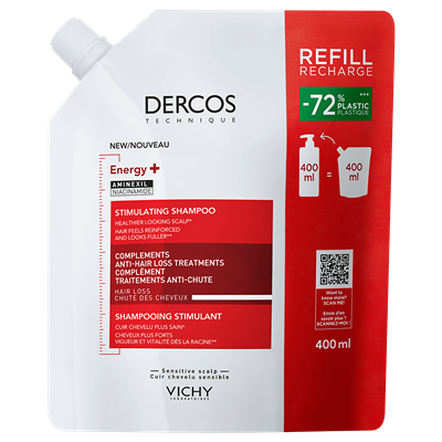Vichy Dercos Energy+ Σαμπουάν Κατά Της Τριχόπτωσης Refill 400ml Vichy Dercos Energy+ Σαμπουάν Κατά Της Τριχόπτωσης Refill 400ml