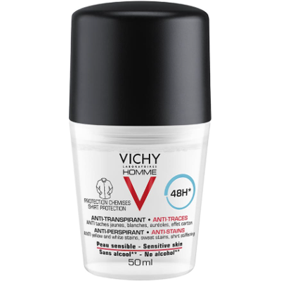 Vichy Homme Deodorant Antitranspirante Roll-on Ανδρικό Αποσμητικό Κατά της Εφίδρωσης με 48ωρη Προστασία, 50ml Vichy Homme Deodorant Antitranspirante Roll-on Ανδρικό Αποσμητικό Κατά της Εφίδρωσης με 48ωρη Προστασία, 50ml