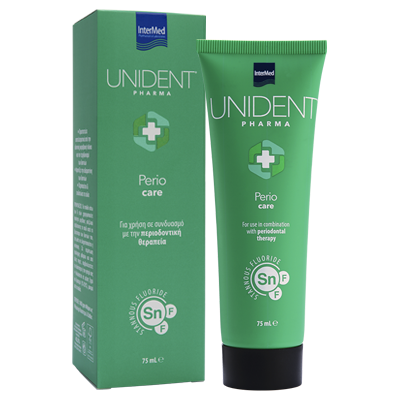 Intermed Unident Perio Care Οδοντόκρεμα για Χρήση σε Συνδυασμό με Περιοδοντική Θεραπεία, 75ml Intermed Unident Perio Care Οδοντόκρεμα για Χρήση σε Συνδυασμό με Περιοδοντική Θεραπεία, 75ml