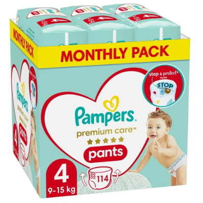 Pampers Μοντέλο 4 - Πάνες για 9-15kg - 114 Τεμάχια Pampers Μοντέλο 4 - Πάνες για 9-15kg - 114 Τεμάχια