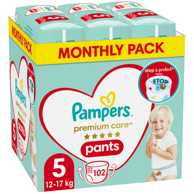 Πάνες Pampers Premium Μέγεθος 5 - 102 Τεμάχια Πάνες Pampers Premium Μέγεθος 5 - 102 Τεμάχια