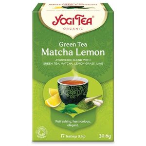 Yogi Tea Green Matcha Lemon, Πράσινο Τσάι Με Λεμόνι 30.6g, 17 Φακελάκια