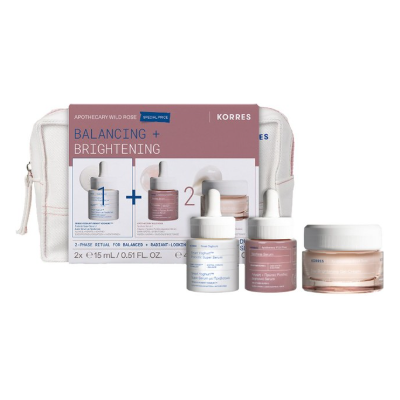 Korres Promo Apothecary Wild Rose Balancing + Brightening Smart Yoghurt Probiotic Super Serum 15ml & Spotless Serum 15ml & Day-Brightening Gel-Cream 40ml & ΔΩΡΟ Νεσεσέρ Korres Promo Apothecary Wild Rose Balancing + Brightening Smart Yoghurt Probiotic Super Serum 15ml & Spotless Serum 15ml & Day-Brightening Gel-Cream 40ml & ΔΩΡΟ Νεσεσέρ