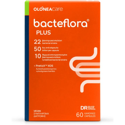 OLONEA Bacteflora Plus, 60 Κάψουλες OLONEA Bacteflora Plus, 60 Κάψουλες