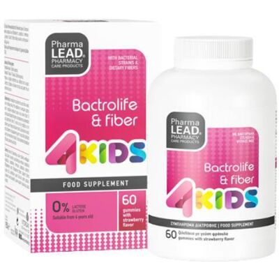 Vitorgan Pharmalead Bactrolife & Fiber 4kids Προβιοτικά με γεύση Φράουλα 60 Ζελεδάκια Vitorgan Pharmalead Bactrolife & Fiber 4kids Προβιοτικά με γεύση Φράουλα 60 Ζελεδάκια