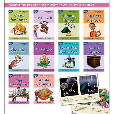 Books Dandelion Readers Set 2 Units 11-20: Consonant digraphs and simple two-syllable words Phonic Books Ltd Books Dandelion Readers Set 2 Units 11-20: Consonant digraphs and simple two-syllable words Phonic Books Ltd