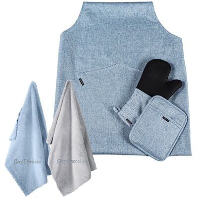 Υφασματα Κουζινας Cook Set Blue Σετ Των 5 Guy Laroche Μονόχρωμο Υφασματα Κουζινας Cook Set Blue Σετ Των 5 Guy Laroche Μονόχρωμο