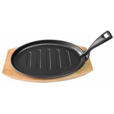 Τηγανι Μαντεμενιο Οβαλ Με Ξυλινη Βαση 27CM 27x0x0cm Μονόχρωμο OEM Τηγανι Μαντεμενιο Οβαλ Με Ξυλινη Βαση 27CM 27x0x0cm Μονόχρωμο OEM
