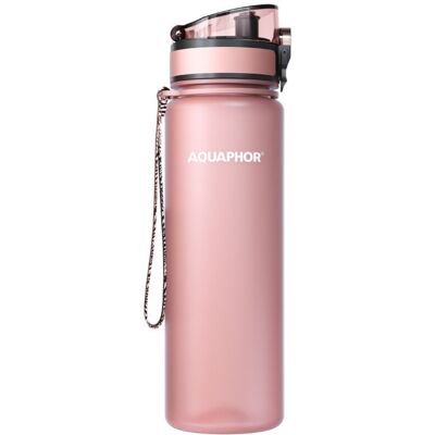 Φιάλη νερού με φίλτρο Aquaphor City 160041, 500 ml, Tritan, Ενεργός άνθρακας, Aqualen, Κάλυμμα με κλείδωμα, Ροζ Φιάλη νερού με φίλτρο Aquaphor City 160041, 500 ml, Tritan, Ενεργός άνθρακας, Aqualen, Κάλυμμα με κλείδωμα, Ροζ