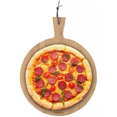 Πλατώ Σερβιρίσματος για Πίτσα Kinghoff KH 1674, 35 cm, Άνετη λαβή, Μπαμπού Πλατώ Σερβιρίσματος για Πίτσα Kinghoff KH 1674, 35 cm, Άνετη λαβή, Μπαμπού