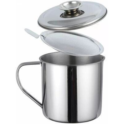 Δοχείο λαδιού Kinghoff KH 1726, 1,2 λίτρα, σουρωτήρι, 12,5x11,5 cm, ανοξείδωτο Δοχείο λαδιού Kinghoff KH 1726, 1,2 λίτρα, σουρωτήρι, 12,5x11,5 cm, ανοξείδωτο