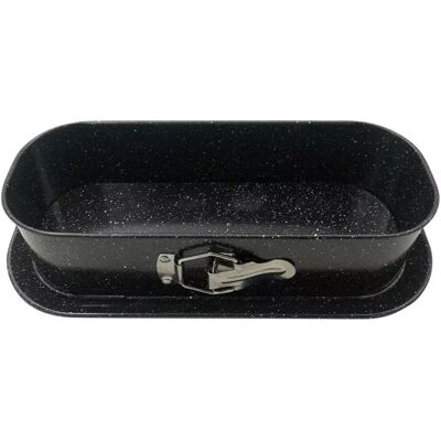 Φόρμα ψησίματος Kinghoff KH 1785, 34,5x15,5 εκ., Μαρμάρινη επίστρωση, Μαύρο Φόρμα ψησίματος Kinghoff KH 1785, 34,5x15,5 εκ., Μαρμάρινη επίστρωση, Μαύρο