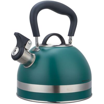 Τσαγιέρα με σφυρίχτρα Kinghoff KH 1855, 1.8 l, Επαγωγή, Θερμομονωμένη λαβή, Πράσινο Τσαγιέρα με σφυρίχτρα Kinghoff KH 1855, 1.8 l, Επαγωγή, Θερμομονωμένη λαβή, Πράσινο