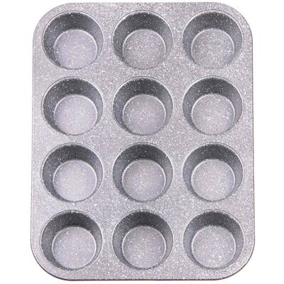 Φόρμα Ζαχαροπλαστικής για Cupcakes/Muffins 12 Θέσεων Voltz V51223RC, Μαρμάρινη επίστρωση, Κόκκινο Φόρμα Ζαχαροπλαστικής για Cupcakes/Muffins 12 Θέσεων Voltz V51223RC, Μαρμάρινη επίστρωση, Κόκκινο