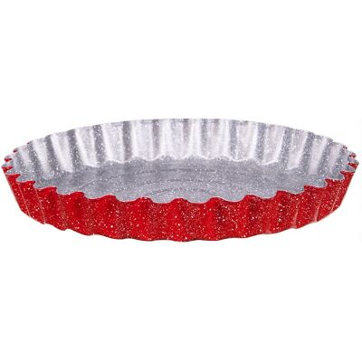 Φόρμα ζαχαροπλαστικής στρογγυλή Voltz V51223RG, 27x5,6 εκ., Μαρμάρινη αντικολλητική επίστρωση, Ανθρακούχο χάλυβα, Κόκκινο Φόρμα ζαχαροπλαστικής στρογγυλή Voltz V51223RG, 27x5,6 εκ., Μαρμάρινη αντικολλητική επίστρωση, Ανθρακούχο χάλυβα, Κόκκινο