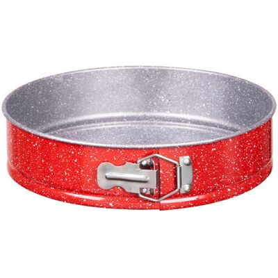 Φόρμα κέικ με αποσπώμενη βάση Voltz V51223RB22, 22 cm, Μαρμάρινη αντικολλητική επίστρωση, Μαύρο, Κόκκινο Φόρμα κέικ με αποσπώμενη βάση Voltz V51223RB22, 22 cm, Μαρμάρινη αντικολλητική επίστρωση, Μαύρο, Κόκκινο