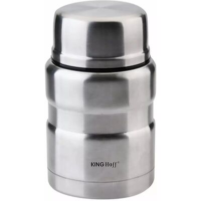 Δοχείο Φαγητού Θερμός Kinghoff KH 1457, 0,5 λίτρο, Διπλό τοίχωμα, Κουτάλι, Ανοξείδωτο Δοχείο Φαγητού Θερμός Kinghoff KH 1457, 0,5 λίτρο, Διπλό τοίχωμα, Κουτάλι, Ανοξείδωτο