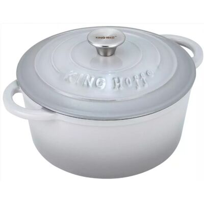 Κατσαρόλα από Χυτοσίδηρο Kinghoff - 2.4L, Ø20cm, Εμαγιέ, Απρίλιος Κατσαρόλα από Χυτοσίδηρο Kinghoff - 2.4L, Ø20cm, Εμαγιέ, Απρίλιος