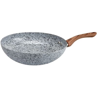 Τηγάνι Wok Oliver Voltz Siena OV51320J26, 26 cm, μαρμάρινη επίστρωση, Επαγωγική, Γκρι Τηγάνι Wok Oliver Voltz Siena OV51320J26, 26 cm, μαρμάρινη επίστρωση, Επαγωγική, Γκρι