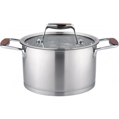 Κατσαρόλα Oliver Voltz OV51210P22 Berlin Premium Collection, 22 cm, 4,7 l, Ανοξείδωτο 18/10, Επαγωγή, Inox Κατσαρόλα Oliver Voltz OV51210P22 Berlin Premium Collection, 22 cm, 4,7 l, Ανοξείδωτο 18/10, Επαγωγή, Inox