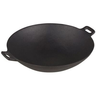 Μαντεμένιο τηγάνι Wok Kinghoff KH 1109, 31 cm, Επαγωγή, Μαύρο Μαντεμένιο τηγάνι Wok Kinghoff KH 1109, 31 cm, Επαγωγή, Μαύρο