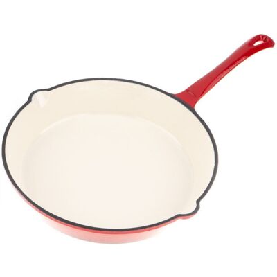 Τηγάνι από Χυτοσίδηρο με Λαβή Kinghoff KH 2262, 26 cm, Εμαγιέ, Κατάλληλο για φούρνο, Κόκκινο Τηγάνι από Χυτοσίδηρο με Λαβή Kinghoff KH 2262, 26 cm, Εμαγιέ, Κατάλληλο για φούρνο, Κόκκινο
