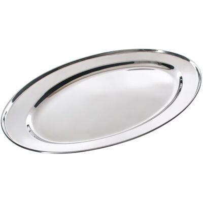 Πιάτο σερβιρίσματος Kinghoff KH 1232, 40 cm, Οβάλ, Inox Πιάτο σερβιρίσματος Kinghoff KH 1232, 40 cm, Οβάλ, Inox