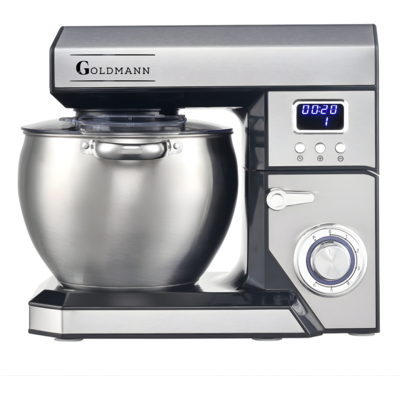 Μίξερ Goldmann GM-1115BD, 2200 W, 8,5 λίτρα, 6 ταχύτητες + λειτουργία παλμού, χρονοδιακόπτης, ανοξείδωτο δοχείο, LED, ανοξείδωτο Μίξερ Goldmann GM-1115BD, 2200 W, 8,5 λίτρα, 6 ταχύτητες + λειτουργία παλμού, χρονοδιακόπτης, ανοξείδωτο δοχείο, LED, ανοξείδωτο
