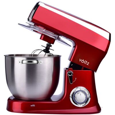 Κουζινομηχανή Oliver Voltz V51115A, 2100W, 7,5 λίτρα, 6 ταχύτητες + Λειτουργία παλμού "PULSE",3 εξαρτήματα, Κόκκινο Κουζινομηχανή Oliver Voltz V51115A, 2100W, 7,5 λίτρα, 6 ταχύτητες + Λειτουργία παλμού "PULSE",3 εξαρτήματα, Κόκκινο